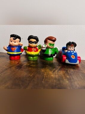 Little People Superhero Figure Playset - Green, Red & Blue